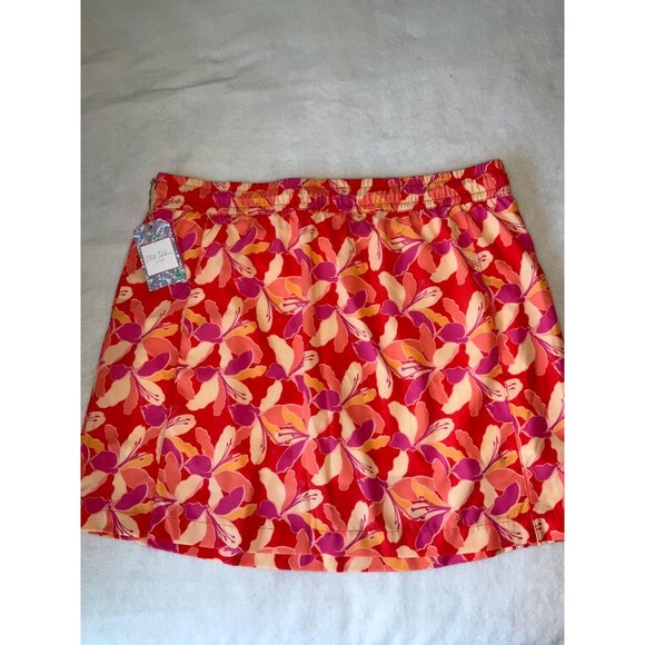 Stella Parker Sport Pull-On Skort Size XL Lily Tropical UPF 50+ - Picture 6 of 6